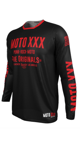 Moto XXX Youth Jersey Black/Red