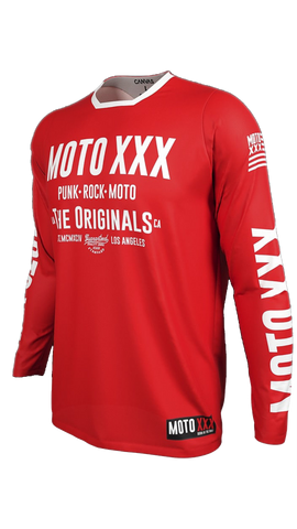 Moto XXX Youth Jersey Red/White